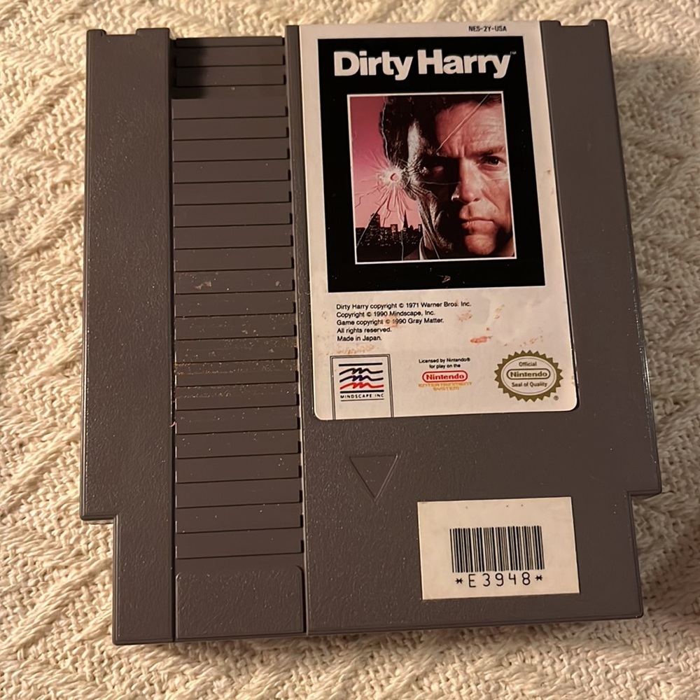 Nintendo NES Dirty Harry Video Game Cartridge Only Vintage Mindscape 1990 - Picture 3 of 7